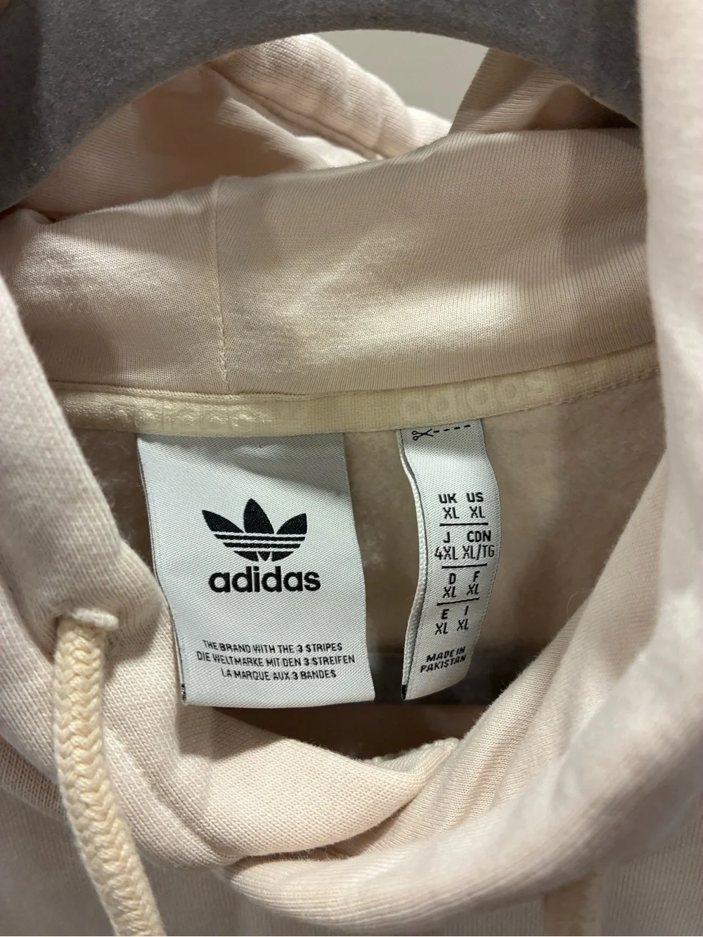 Adidas Men's Hoodie - Cream